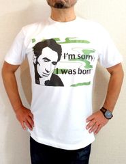 太宰治のＴシャツ　無頼派　文豪Ｔシャツ　日本文学　太宰Ｔシャツ　生まれてすみません　文学Ｔシャツ　小説家のＴシャツ　作家Ｔシャツ