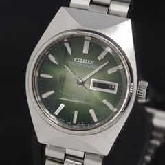 CITIZEN 自動巻 美品 腕時計 レディース 4-662181 グリーン - メルカリ