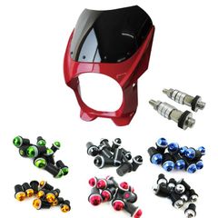 ビキニカウル 180φ レッド M8取付けボルト/スクリーンボルトゴールド