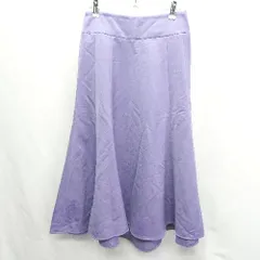 ◇ BEAUTY&YOUTH ビューティ&ユース UNITED ARROWS ロング丈 フレア スカート サイズM パープル系 レディース E  【1408060043835】