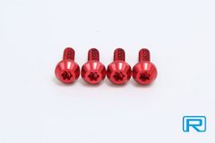 リンパーツ公式 ☆☆送料込み☆☆ ズーマー用 フロントBOXサイド トルクスボルト SET  レッド