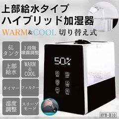 rayhybrid 上部給水タイプ ハイブリッド加湿器 6.0L HYB-B10
