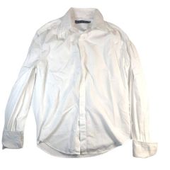 ラルフローレン Ralph Lauren   長袖シャツ レディース  M  2号 ホワイト 白  中古  Z5