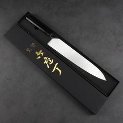 初心 青紙スーパー 黒打ち切付牛刀 両刃 7寸 黒檀柄 - メルカリ