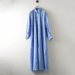 2025AW エンフォルド ENFOLD A-LINE DRESS 36＼ライトブルー SoftタイプライターAラインドレス ワンピース【2400014650488】のサムネイル