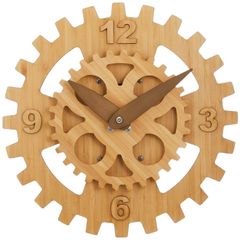北欧デザイン壁掛け時計「オルビス」29cm 木製 静音 おしゃれ 