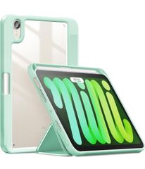 【AKL16】 INFILAND iPad mini6 ケース 2021 ハイブリッド クリア 保護 ケース iPad mini6 カバー 8.3インチ 2021モデル スリム 軽量 薄型 衝撃吸収 耐衝撃 黄変しにくい Pencil 2ミントグリーン