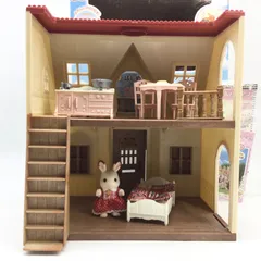 6258 はじめてのシルバニアファミリー DH-07 ショコラウサギの女の子 DVD付 お家 エポック社 キッチンセット ベッドセット ダイニングセット