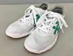 アサヒ ASAHI 男女兼用 アサヒグリッパー37 KD78763 24.0cm スニーカー 体育館シューズ ホワイト/グリーン 未使用 2507LS046