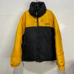 ☆BearUSA☆ベアー☆リバーシブル中綿ダウンジャケット☆ワンポイントロゴ☆イエロー☆ブラック☆B24M