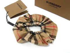 バーバリーヘアゴム新品未使用タグ付き 美品ベージュ ノバチェック キッズ大人◯ 楽天市場】美品 BURBERRY バーバリー シュシュ ヴィンテージ