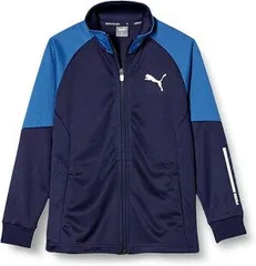 【新品】【ジュニアサイズ】puma（プーマ）キッズ・ジュニア ACTIVE SPORTS トレーニング ジャケット DRYCELL 吸水 速乾 長袖 フルジップ　ピーコート　671898-06