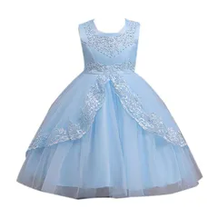 【新品】 [Elonglin] 子供ドレス ロングドレス ガールズ フォーマル キッズドレス ワンピース 女の子 女児 リボン飾り ジュニア ピアノ 発表会 パーディー 演奏会 フォーマル 入園式 結婚式 110/120/130/140/150/160 4色展