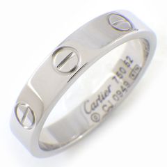 カルティエ Cartier リング ラブ スモールモデル SM B4085152 K18WG 12号 / #52 【中古】