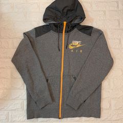 NIKE AIR フルジップパーカーグレー バイカラー【メンズM】