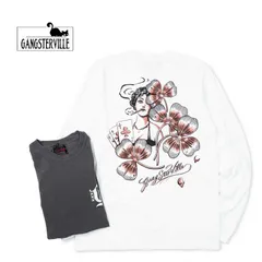 GANGSTERVILLE ギャングスタービル 長袖 Tシャツ “SHAMROCK LADY T-SHIRTS” GSV-24-MS-02