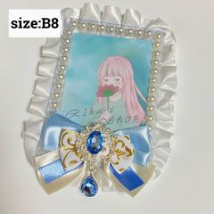 No.002-6】B7 硬質ケース デコ ハンドメイド 黄 - メルカリShops