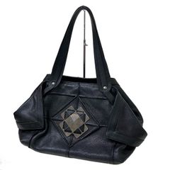 サルバトーレフェラガモ レザー トートバッグ Salvatore Ferragamo ビッグ ショルダーバッグ 黒 ブランド【中古】