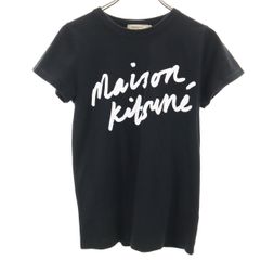 MAISON KITSUNE メゾンキツネ 半袖 Tシャツ XS 黒 レディース 古着