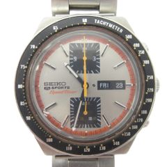 SEIKO セイコー 5スポーツ スピードタイマー 腕時計 角目 クロノグラフ SS/AT ヴィンテージ 自動巻き 6138-0030 ステンレス シルバー メンズ【中古】【送料無料】