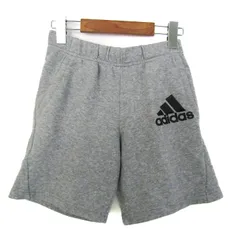 アディダス ショートパンツ ボトムス ハーフパンツ スウェット スポーツウエア キッズ 男の子用 150サイズ グレー adidas 【中古】