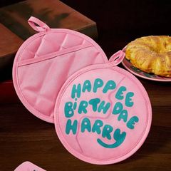 해리 포터 생일 케이크 생일 냄비 깔개 냄비 잡기 장갑