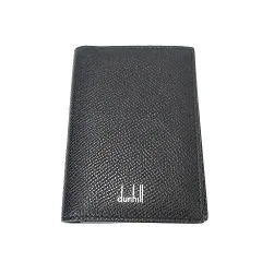 ダンヒル dunhill レザー 型押し 名刺入れ 黒ブラック カードケースのサムネイル