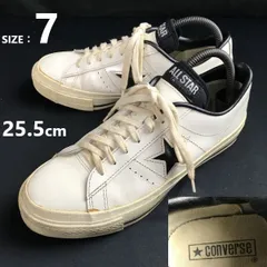 CONVERSE/コンバース★ONE STAR/レザースニーカー【US7/25.5/white/白】ローカット/ワンスター/leather/sneakers/Shoes/trainers◆bG-192