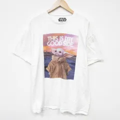 XL/古着 半袖 Tシャツ メンズ スターウォーズ STAR WARS グローグー コットン クルーネック 白 ホワイト 25aug19 中古