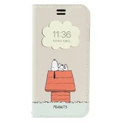 PEANUTS スヌーピー iPhone SE(第3世代/第2世代)/8/7/6s/6 ケース 手帳型 窓付き (スヌーピー/ドッグハウス)