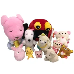 ぬいぐるみ11点セット　スヌーピーベル　ポストペット　リラックマ　他