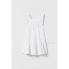 ZARA(ザラ) フリルコットンアイレットレース刺繍コットンドレス 13 ー 14 三 ( XS サイズについて)