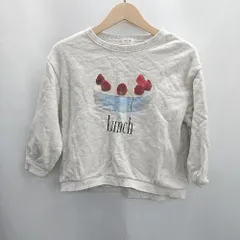 ◇ Θ LOWRYS FARM ローリーズファーム キッズ 子供服 ケーキ 長袖 トレーナー スウェット サイズ 3 グレー系 レディース E  【1502030046472】のサムネイル