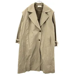 【新品・未使用】HERITANOVM ヘリテノーム ジャケット リネン混 高見え ノーカラーシャンタンペプラムジャケット(M ベージュ): AIMER