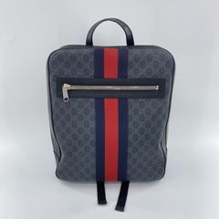 GUCCI GGスプリーム バックパック ブラック 7/4まで限定価格 - メルカリ