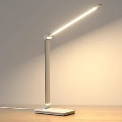 【2024新登場・省エネ＆目に優しい】 デスクライト 明るい ledライト 照明 無段階調光 5段階調色 タイマー機能・記憶機能 高輝度 スタンドライト デスク ライト USB給電式 電気スタンド 卓上 ledデスクライト 折り畳み式 収納簡単 卓上ライト 1