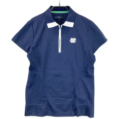 サイズ：L CALLAWAY キャロウェイ  ハーフジップ 半袖ポロシャツ  ネイビー系 [240101502916] ゴルフウェア レディース ストスト