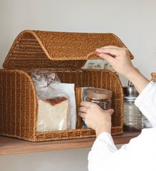 クレエ＊ラタン風ブレッドケース／パンケース＊ユティル