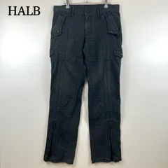 HALB 00s y2k multi pocket cargo pants L ハルプ マルチポケット カーゴパンツ 裾ジップ 平成 お兄系 テットオムのサムネイル