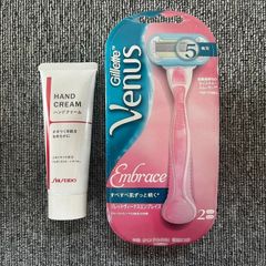 資生堂 ハンドクリーム N 80g　Ｐ＆Ｇ　ジレットヴィーナス エンブレイス　ピンク　セット