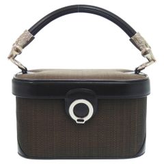 コンテス ホースヘアー ブラウン ハンドバッグ 茶 0481 COMTESSE