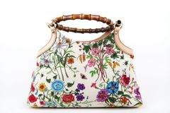 【美品】GUCCI グッチ フローラ バンブー ハンドバッグ 花柄 ハンド ブランド鞄 137395【SU21】