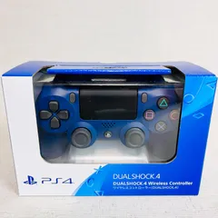 【未開封品】SONY ソニー PS4 純正 ワイヤレスコントローラー (DUALSHOCK 4) ミッドナイト・ブルー (CUH-ZCT2J22)