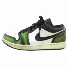 ナイキ NIKE エア ジョーダン 1 ロー ウェア アウェイ Air Jordan 1 Low Wear Away DN3705-003 スニーカー シューズ 27.0cm 白 ホワイト 黒 ブラック  緑 グリーン /BL 0722 ■GY01