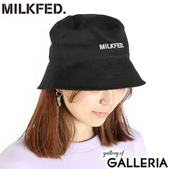 ミルクフェド ハット レディース アウトドア MILKFED. 夏 春 ブランド 帽子 バケットハット バケハ ニューエラ コラボ 黒 103242051001 BLACKのサムネイル