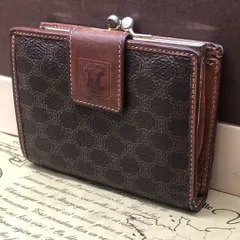 セリーヌ がま口 マカダム 財布 折り FM751