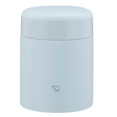 400ml_アイスグレー ZOJIRUSHI 象印マホービン ステンレス保温スープジャー ランチジャー シームレスせん 400ml アイスグレー ふたとパッキンが一体化 お手入れ簡単 洗う点数3点のみ SW-KA40-HL