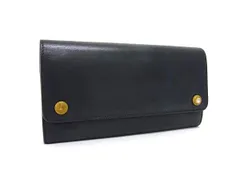 ANYA HINDMARCH アニヤハインドマーチ レザー 二つ折り 長財布 ウォレット 札入れ 小銭入れ メンズ ネイビー系 DH9851のサムネイル