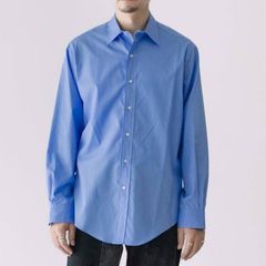 CORNIER コルニエ FINX COTTON シャツ サックスブルー S - メルカリ