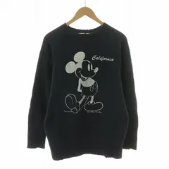 ロンハーマン Ron Herman ディズニー Disney USED加工ミッキープリントスウェット トレーナー プルオーバー M ネイビー 61209312-1071 /NQ